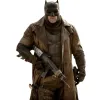 BATMAN KNIGHTMARE FUTURE DISTRESSED BROWN LEATHER COAT