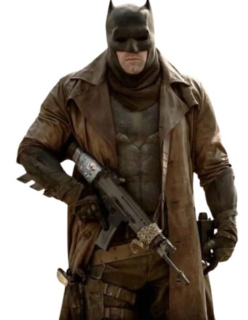 BATMAN KNIGHTMARE FUTURE DISTRESSED BROWN LEATHER COAT BATMAN KNIGHTMARE FUTURE DISTRESSED BROWN LEATHER COAT