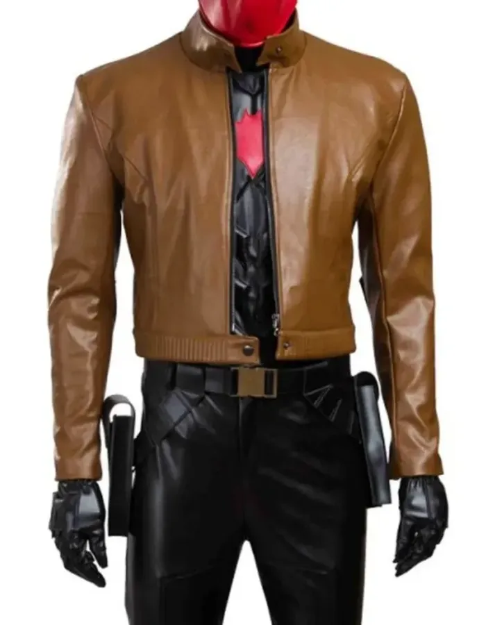 BATMAN UNDER THE RED HOOD JASON TODD LEATHER JACKET BATMAN UNDER THE RED HOOD JASON TODD LEATHER JACKET