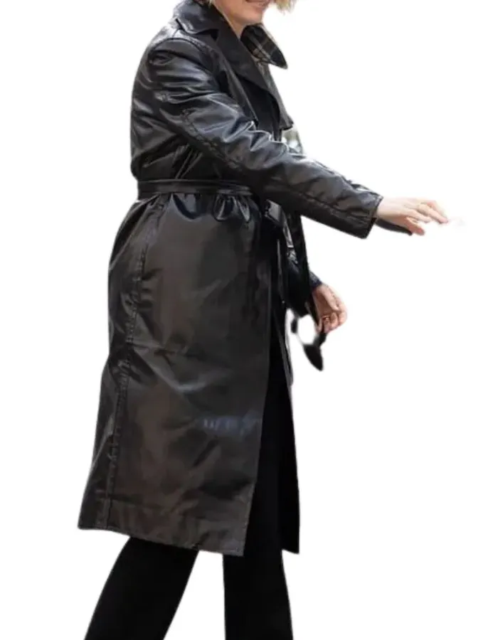 Birthday Bash Lara Bingle Black Leather Coat