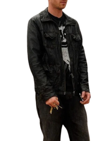 Breaking Bad Jesse Pinkman Black Leather Jacket Breaking Bad Jesse Pinkman Black Leather Jacket