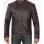 Cafe Racer Mens Dark Brown Cowhide Leather Jacket