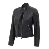 Women's Carrie Slim-fit Black Leather Jacket Women's Carrie Slim-fit Black Leather Jacket