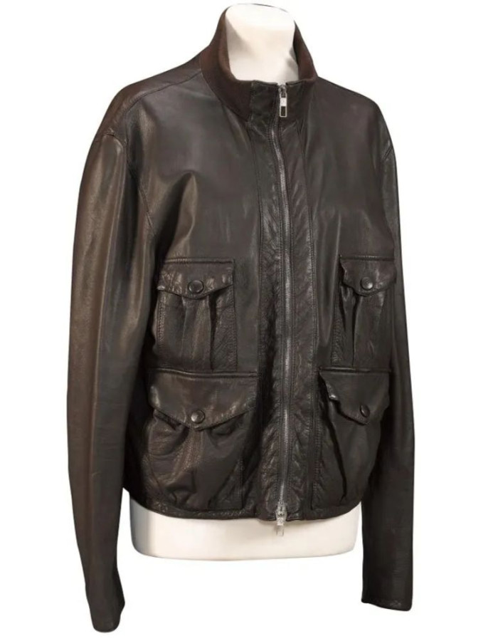CASINO ROYALE DANIEL CRAIG (JAMES BOND) BROWN LEATHER JACKET CASINO ROYALE DANIEL CRAIG (JAMES BOND) BROWN LEATHER JACKET