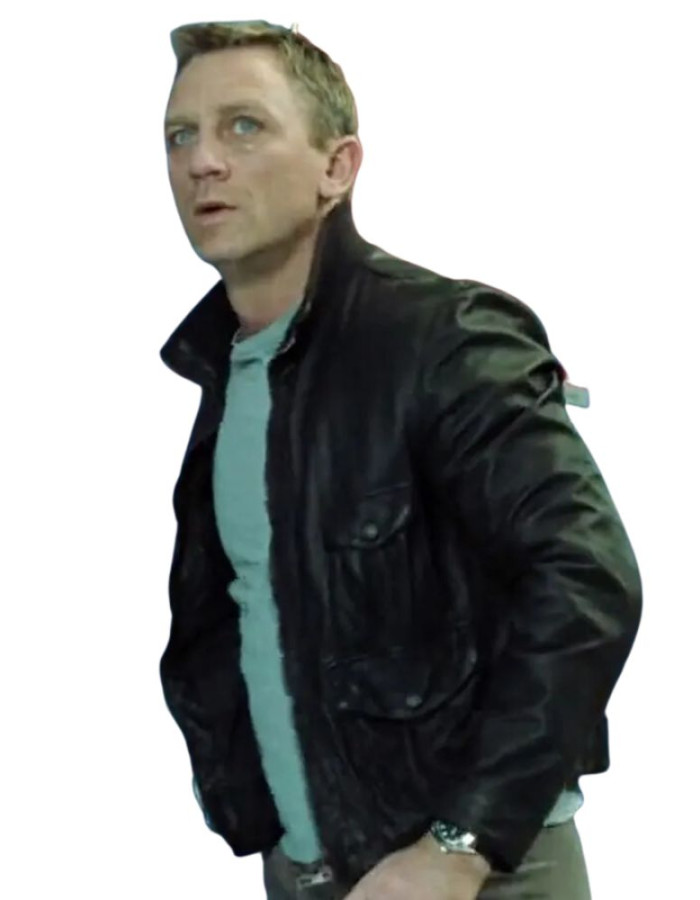 CASINO ROYALE DANIEL CRAIG (JAMES BOND) BROWN LEATHER JACKET CASINO ROYALE DANIEL CRAIG (JAMES BOND) BROWN LEATHER JACKET