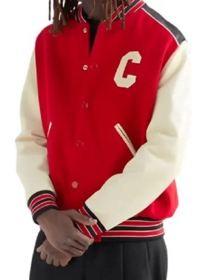 CELINE LETTERMAN VARSITY BOMBER JACKET