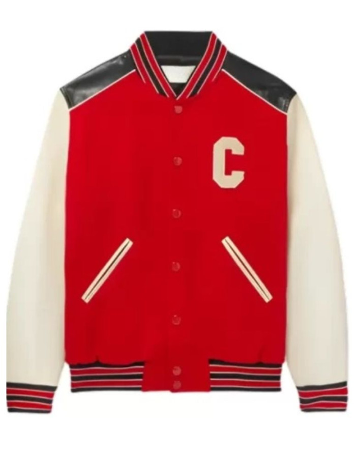 CELINE LETTERMAN VARSITY BOMBER JACKET