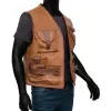 Crocodile Dundee Paul Hogan Brown Leather Vest