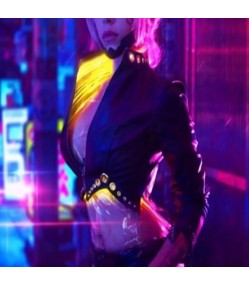 CYBERPUNK 2077 CIRI BLACK LEATHER JACKET CYBERPUNK 2077 CIRI BLACK LEATHER JACKET