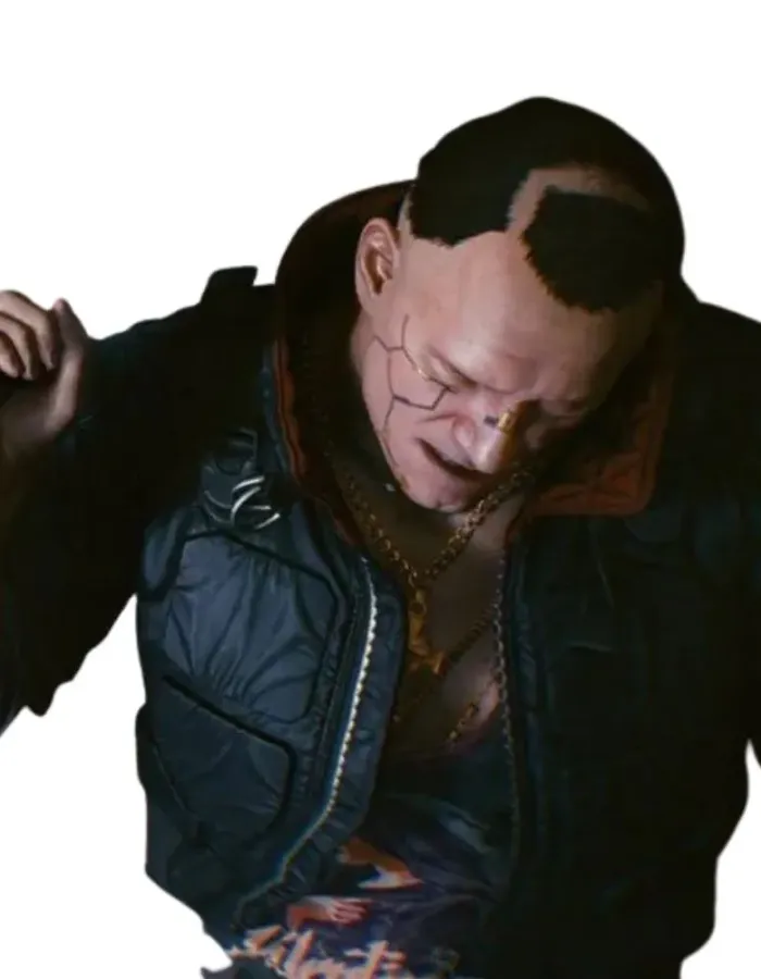 CYBERPUNK 2077 JACKIE WELLES BLACK LEATHER JACKET