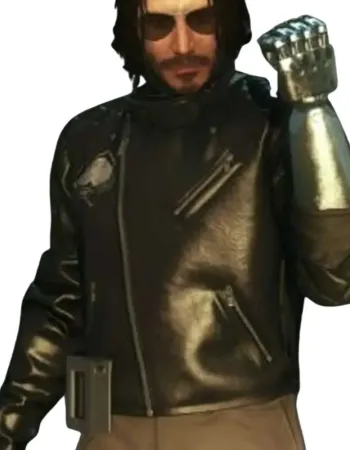 CYBERPUNK 2077 JOHNNY SILVERHAND BIKER LEATHER JACKET CYBERPUNK 2077 JOHNNY SILVERHAND BIKER LEATHER JACKET