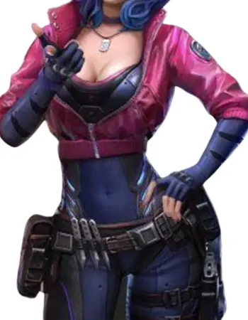CYBERPUNK 2077 KIRA MADROXX PINK LEATHER JACKET