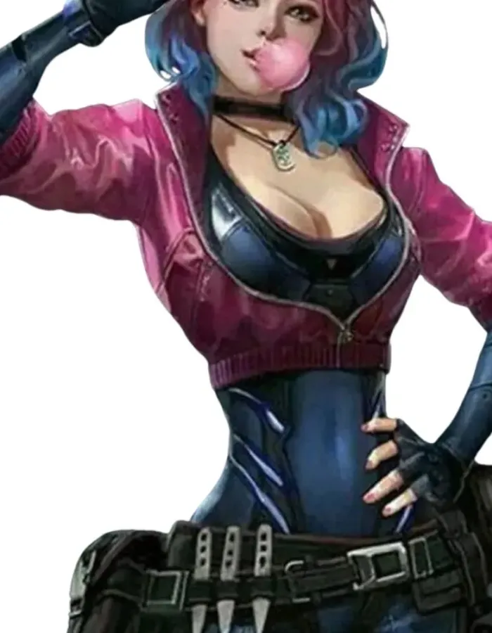 CYBERPUNK 2077 KIRA MADROXX PINK LEATHER JACKET
