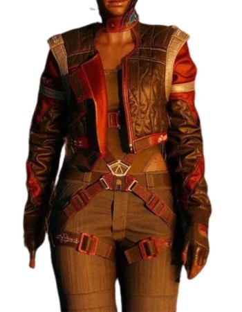 CYBERPUNK 2077 PANAM PALMER COSPLAY LEATHER JACKET