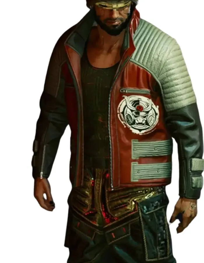 CYBERPUNK 2077 SECOND CONFLICT BIKER LEATHER JACKET CYBERPUNK 2077 SECOND CONFLICT BIKER LEATHER JACKET