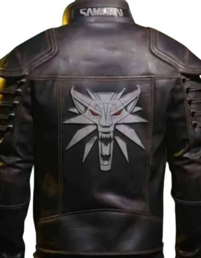 CYBERPUNK 2077 WOLF SCHOOL LEATHER JACKET CYBERPUNK 2077 WOLF SCHOOL LEATHER JACKET