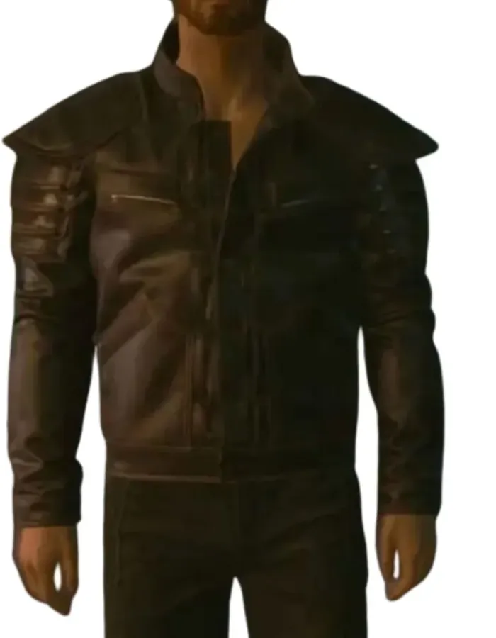 CYBERPUNK 2077 WOLF SCHOOL LEATHER JACKET CYBERPUNK 2077 WOLF SCHOOL LEATHER JACKET