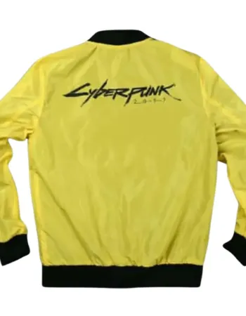 CYBERPUNK 2077 YELLOW BOMBER PARACHUTE JACKET CYBERPUNK 2077 YELLOW BOMBER PARACHUTE JACKET