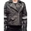 Daft Punk Shark Black Leather Jacket Daft Punk Shark Black Leather Jacket