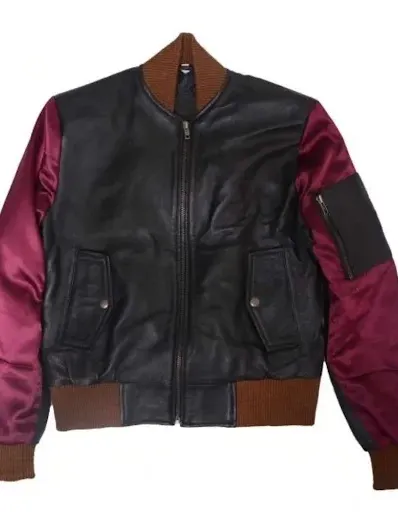 Deadpool 2 Domino Black Bomber Leather Jacket Deadpool 2 Domino Black Bomber Leather Jacket