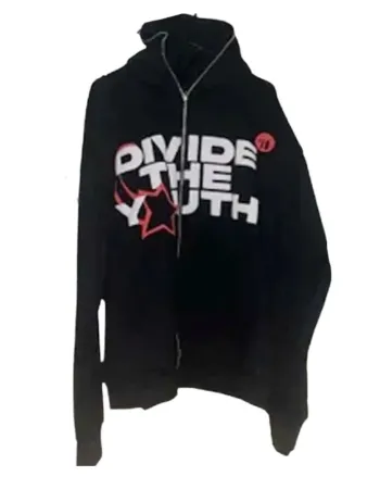 DIVIDE THE YOUTH BLACK FLEECE HOODIE