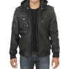 Men's Black Bomber Snuff Leather Jacket Men's Black Bomber Snuff Leather Jacket