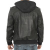 Men's Black Bomber Snuff Leather Jacket Men's Black Bomber Snuff Leather Jacket