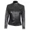 Ellen Womens Quilted Black Leather Biker Jacket