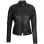 Erika Womens Black Quilted Biker Leather Jacket