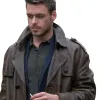 Eternals Ikaris Brown Leather Car Coat