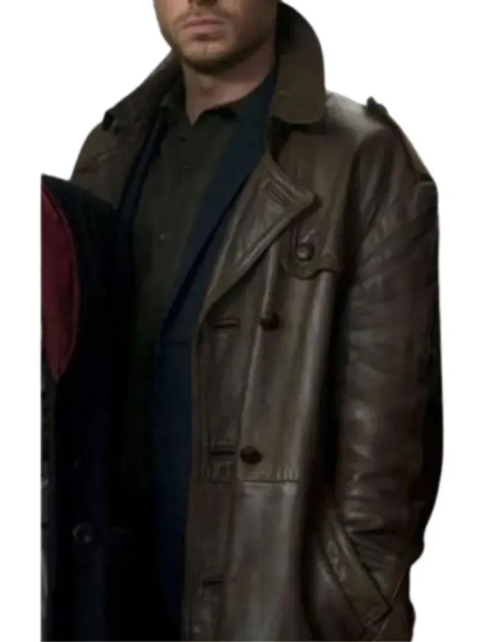 Eternals Ikaris Brown Leather Car Coat
