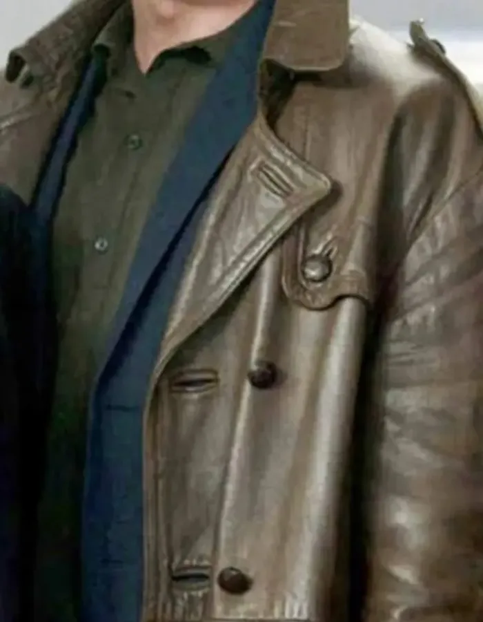 Eternals Ikaris Brown Leather Car Coat
