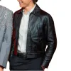 SPIDER-MAN NO WAY HOME EVENT TOM HOLLAND BLACK LEATHER JACKET SPIDER-MAN NO WAY HOME EVENT TOM HOLLAND BLACK LEATHER JACKET