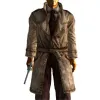 FALLOUT 4 MYSTERIOUS STRANGER BELTED LEATHER COAT