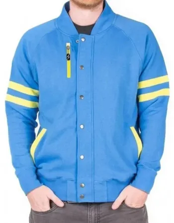 Fallout 4 Vault Blue Wool Jacket