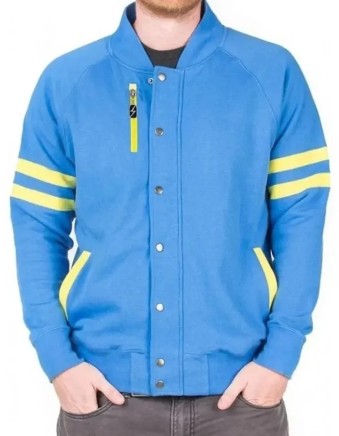 Fallout 4 Vault Blue Wool Jacket Fallout 4 Vault Blue Wool Jacket