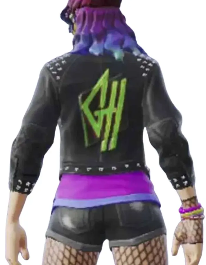 Fortnite Synth Star Studded Leather Jacket
