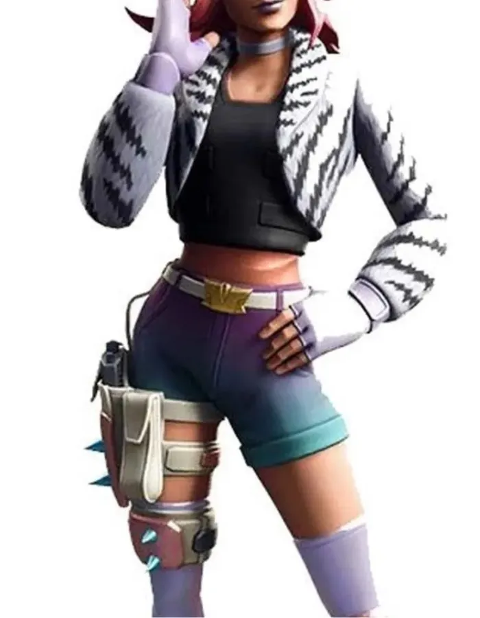 Fortnite Wilde Cropped Leather Jacket Fortnite Wilde Cropped Leather Jacket