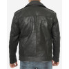 Frierson Mens Asymmetrical Black Snuff Leather Moto Jacket