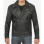 Frierson Mens Asymmetrical Black Snuff Leather Moto Jacket