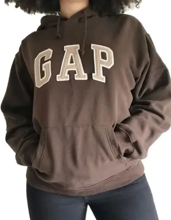UNISEX BROWN FLEECE HOODIE