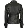 Gladys Women's Body Black Peplum Leather Jacket Gladys Women's Body Black Peplum Leather Jacket