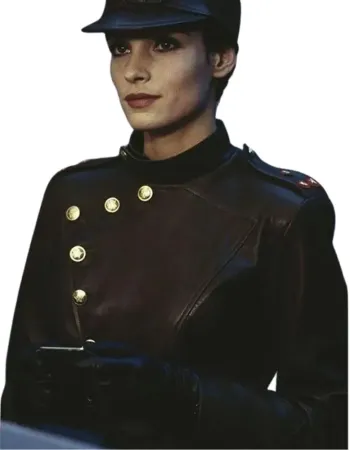 GOLDENEYE XENIA ONATOPP MILITARY BROWN LEATHER JACKET