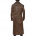 Jackson Men's Finest Leather Full Length Brown Coat