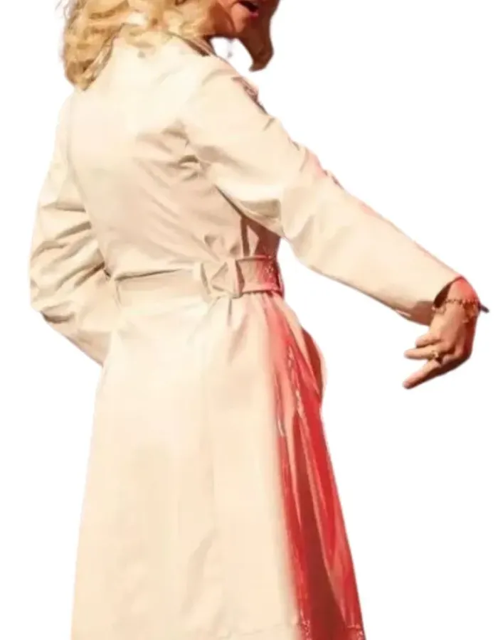 Last Night in Soho Anya Taylor (Sandy) White Leather Coat