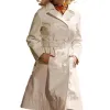 Last Night in Soho Anya Taylor (Sandy) White Leather Coat