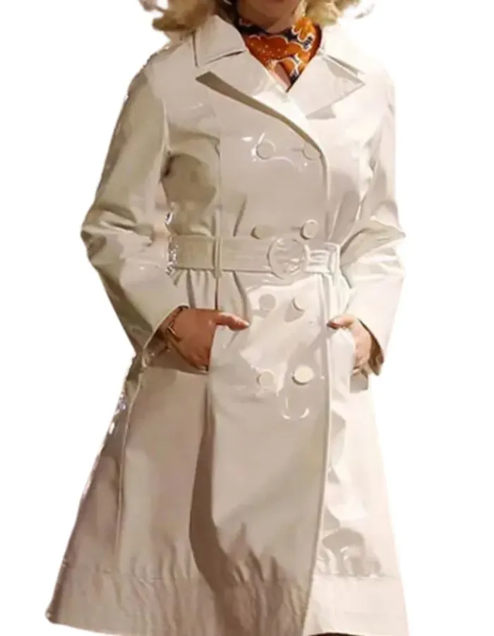 Last Night in Soho Anya Taylor (Sandy) White Leather Coat