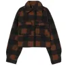 LOVE, VICTOR SEASON 03 PILAR SALAZAR BROWN CHECKERED JACKET LOVE, VICTOR SEASON 03 PILAR SALAZAR BROWN CHECKERED JACKET