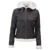 Mary B3 Brown Leather Shearling Jacket