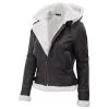 Mary B3 Brown Leather Shearling Jacket